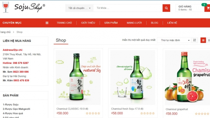 Thiết kế website b&aacute;n h&agrave;ng https://soju.vn/