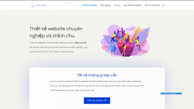 Dịch vụ thiết kế website nhacuamit.com