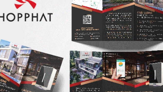 Thiết kế Brochure C&ocirc;ng ty Hợp Ph&aacute;t