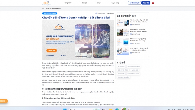 Blog website