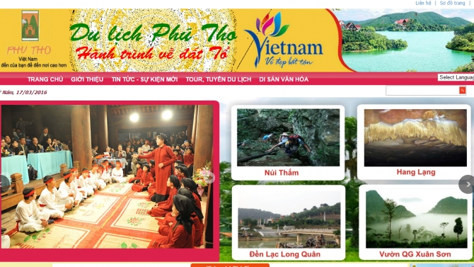 Website du lịch