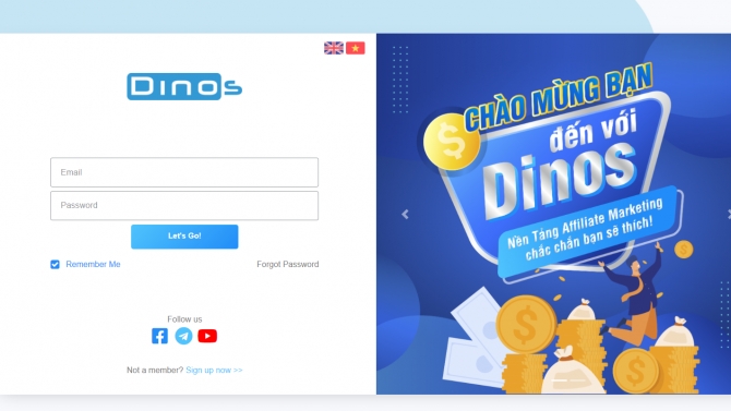 Thiết kế v&agrave; ph&aacute;t triển hệ thống my.dinos.vn