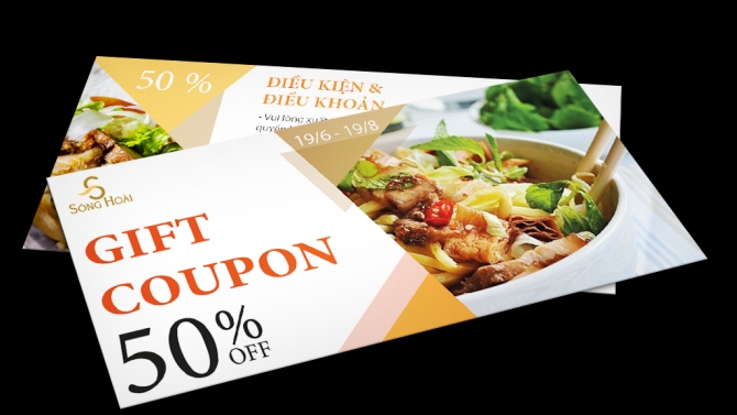 thiết kế voucher, coupon