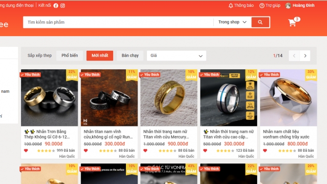 Web b&aacute;n h&agrave;ng