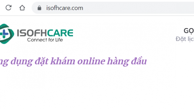 Thiết kế Website Isofhcare