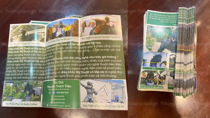 Thiết kế + In ấn brochure gấp 3