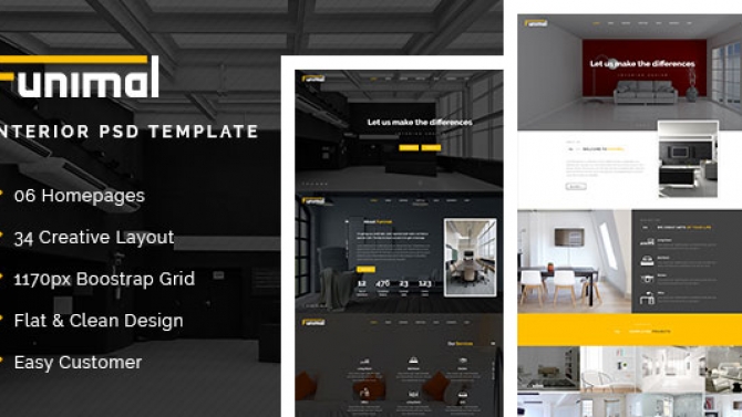 Funimal: website c&ocirc;ng ty thiết kế nội thất