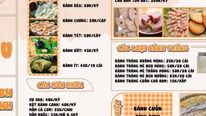 Thiết kế Menu