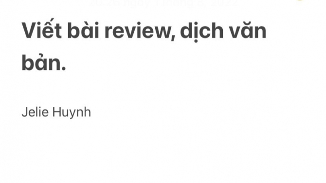 Viết b&agrave;i review cho sản phẩm, dịch văn bản, phụ đề video