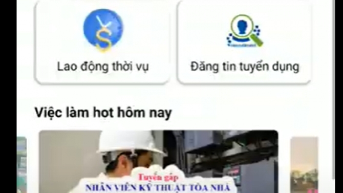 Kiểm tra chất lượng ứng dụng t&igrave;m việc babaza