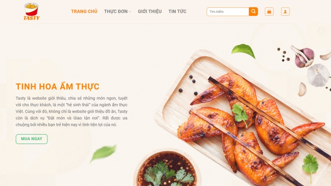 Thiết kế website b&aacute;n đồ ăn