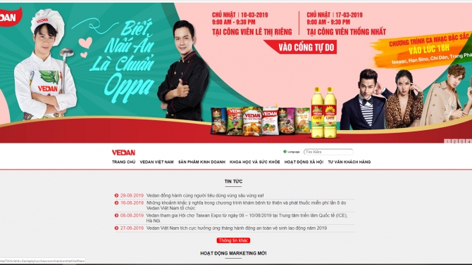 Lập tr&igrave;nh website Vedan