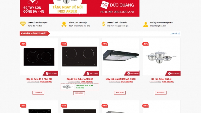 Thiết kế web bếp