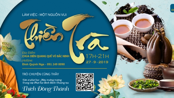Thiết kế banner kh&oacute;a tu Tr&agrave; Thiền của nh&agrave; chua Bắc Ninh