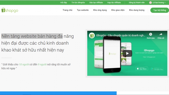 Nền tảng website b&aacute;n h&agrave;ng đa