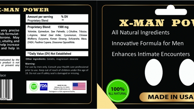 thiết kể vỉ thuốc xmen power