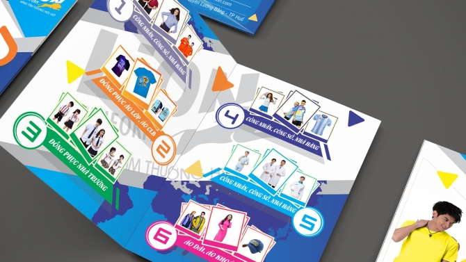 Thiết kế brochure CTY THƯƠNG HIỆU V&Agrave; ĐỒNG PHỤC LION