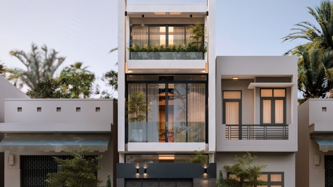 Thiết kế nh&agrave; phố