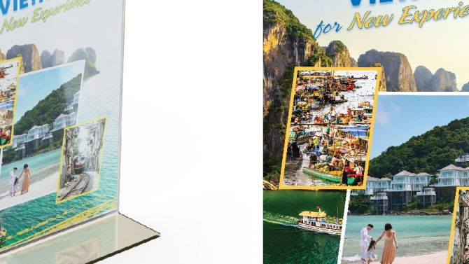 Standee du lịch để b&agrave;n A4