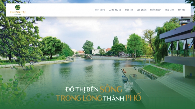 X&acirc;y dựng website dự &aacute;n River Silk City - CEO Group