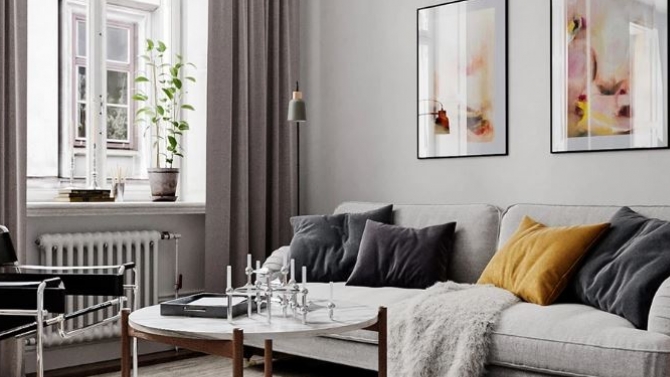 Thiết kế nội thất v&agrave; 3D căn hộ phong c&aacute;ch Scandinavian