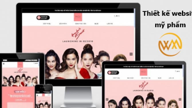 Thiết kế website Mỹ Phẩm