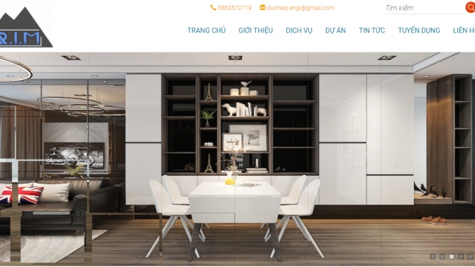 Thiết kế website CTY TNHH RIM - rimdecor.net