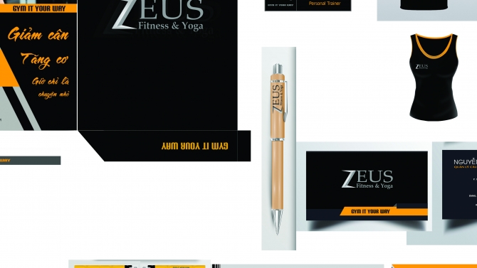 Thiết kế bộ nhận diện thương hiệu Zeus Fitness & Yoga