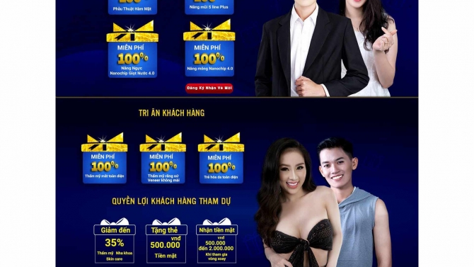 Landing page ĐẠI HỘI THẨM MỸ
