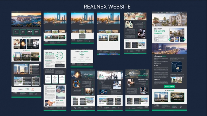 Thiết kế Website cho C&Ocirc;NG TY CỔ PHẦN TẬP ĐO&Agrave;N REALNEX