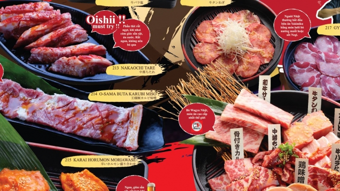 Thiết kế đồ hoạ cho nh&agrave; h&agrave;ng Fujiya Yakiniku Nabe Buffet