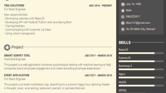 My CV