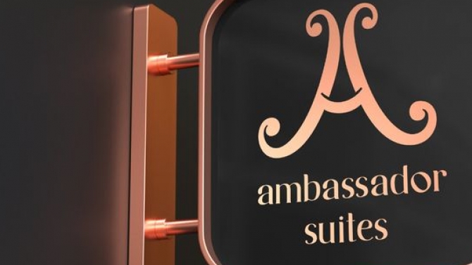 LOGO KH&Aacute;CH SẠN AMBASSADOR ✻ Branding