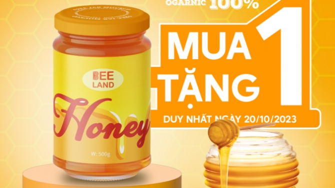 poster thực phẩm cho nh&atilde;n hiệu Beeland