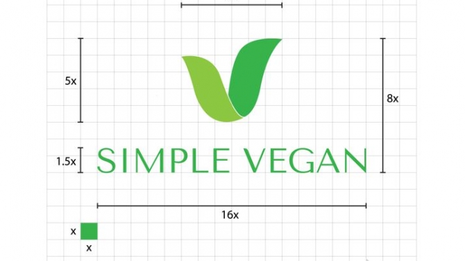Thiết kế logo Simple Vegan