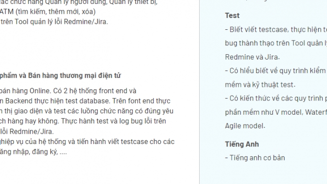 Test cho phần mềm Quản l&yacute; sản phẩm v&agrave; B&aacute;n h&agrave;ng thương mại điện tử