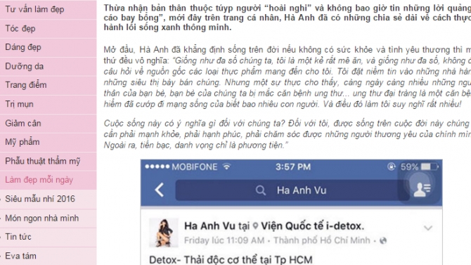 PR & Online Marketing cho Dự &aacute;n idetox.vn