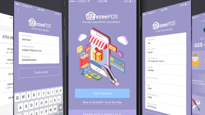 Thiết kế App ezePOS, ezesell