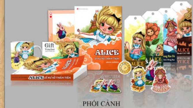 Bộ truyện Alice ở xứ sở thần ti&ecirc;n v&agrave; phụ kiện