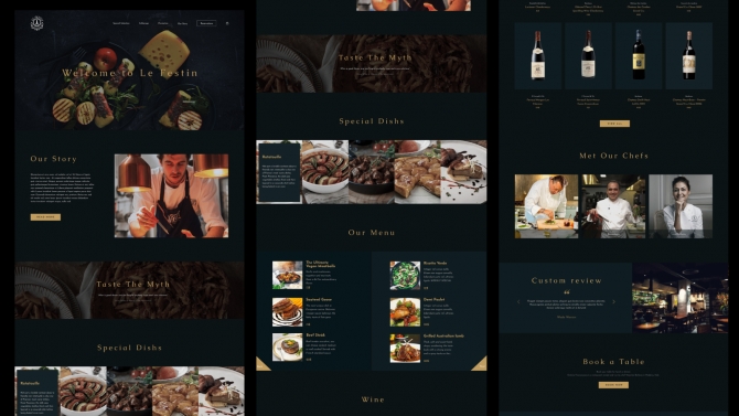 Restaurant webdesign