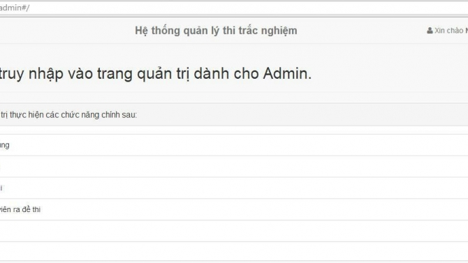 Ứng dụng thi trắc nghiệm