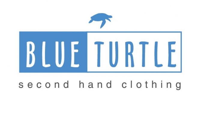 Thiết kế logo shop quần &aacute;o Blue Turtle