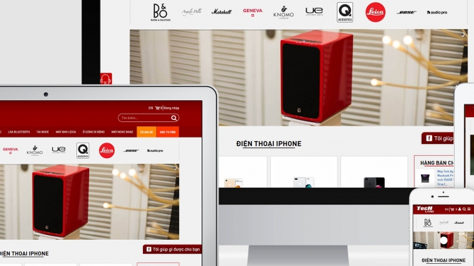thiết kế website thương mại điện tử techland