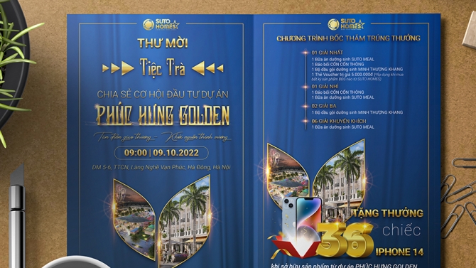 thư mời sự kiện bất động sản