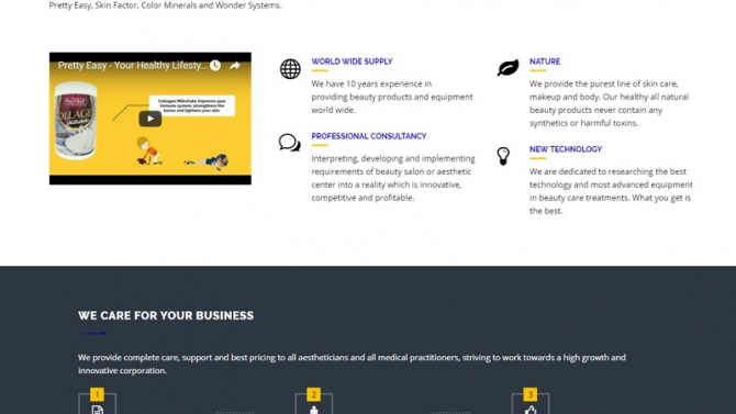 Website wordpress từ template - Reflection Cosmetology