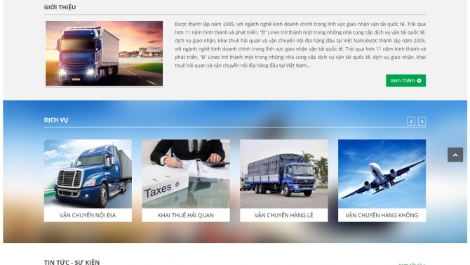 Website C&ocirc;ng ty Blines