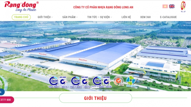 X&acirc;y dựng website sản phẩm về Nhựa