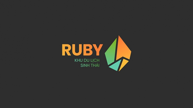 Logo khu du lịch sinh th&aacute;i Ruby