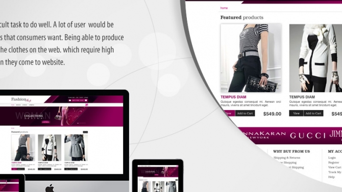 Fashion web design