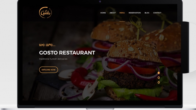website gosto restaurant